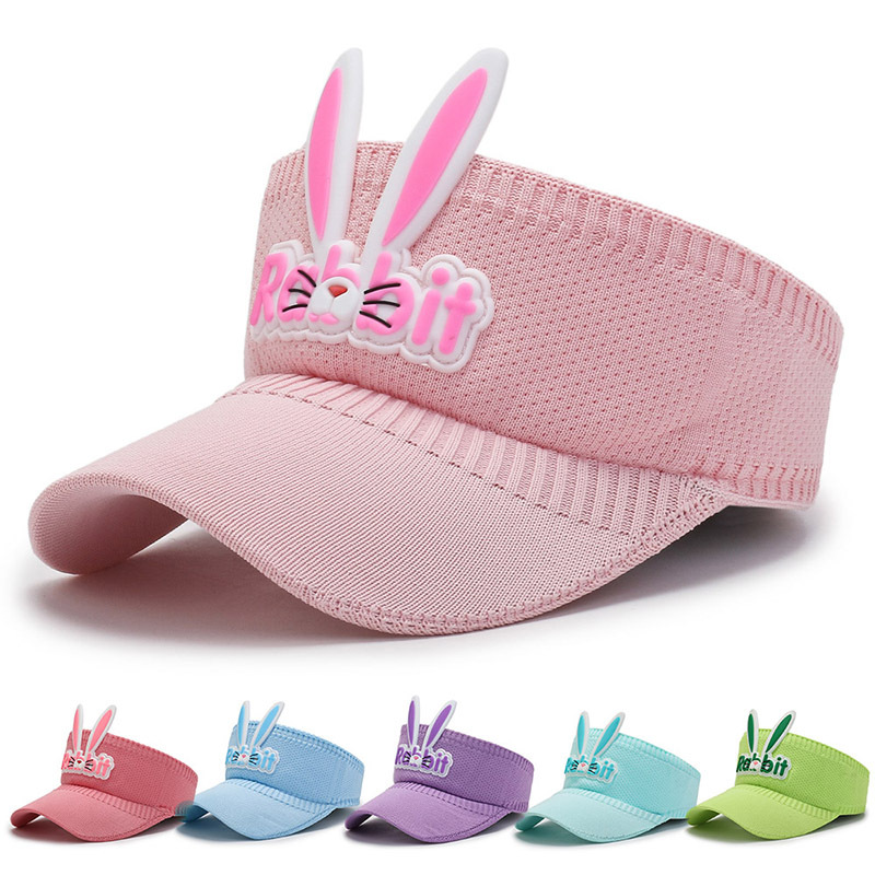 children‘s sun hat air top rabbit sun hat summer girls sun protection hat baby duck tongue cute uv hat wholesale