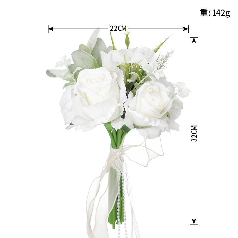 Western Style Wedding Bouquet Holder Outdoor Photography Mori Style Bride Simulation Bouquet Fresh Bridesmaid Handheld Fake Flower Bouquet