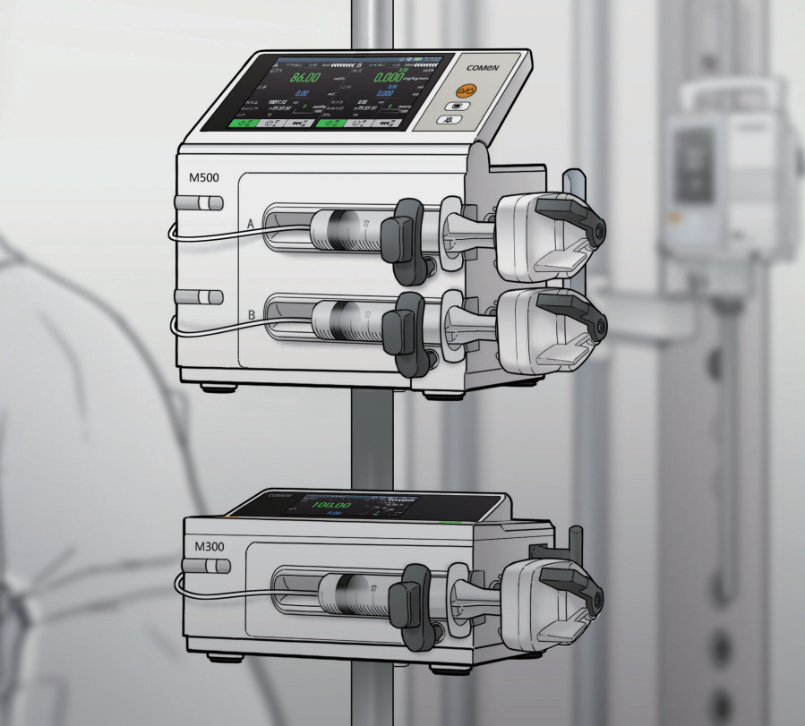 科曼注射泵单通道静脉输注泵全科医院门诊所触摸屏精准微量推注泵