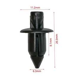 适用6mm孔径 汽车丰田铃木雅马哈摩托车通风口雨刷盖板导流板卡扣