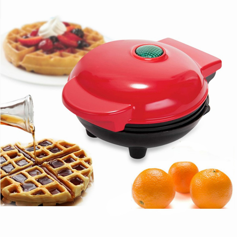 Cross-Border Hot Selling Waffle Machine Portable Breakfast Machine Automatic Household Multifunctional Mini Waffle Machine