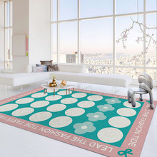 现代简约客厅大面积满铺地毯家用仿羊绒防滑地毯卧室可爱风床边毯