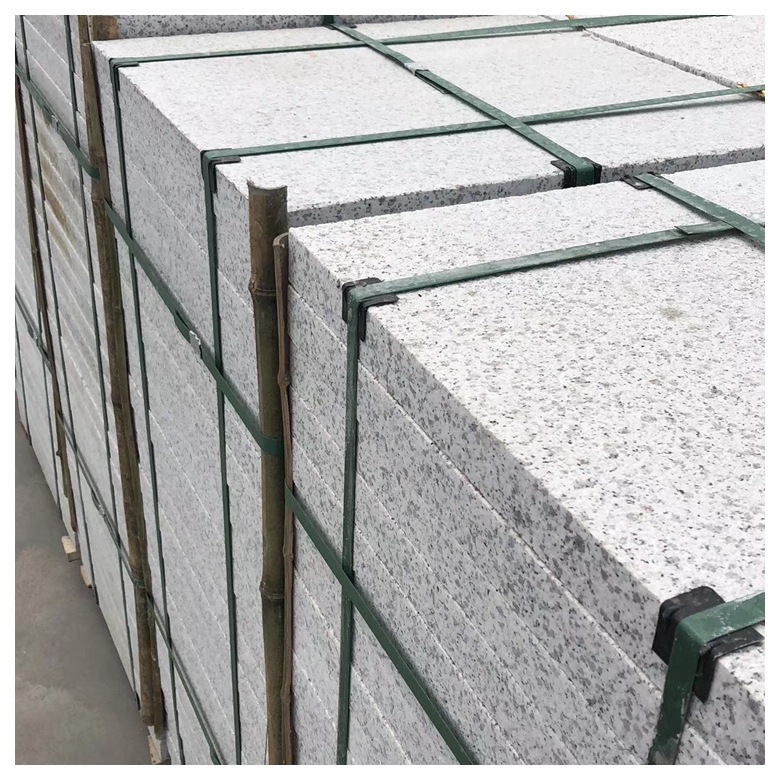 厂家 山东白麻花岗岩光面荔枝面白麻石材 自有矿山湖北芝麻白厂家