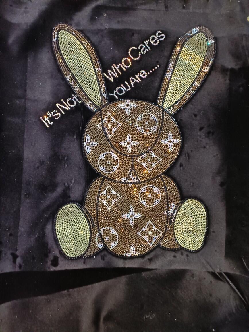 重工潮牌兔子烫图