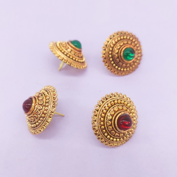 泰国泼水节耳环饰品云南傣族民族风耳针流行复古耳钉旅拍写真百搭