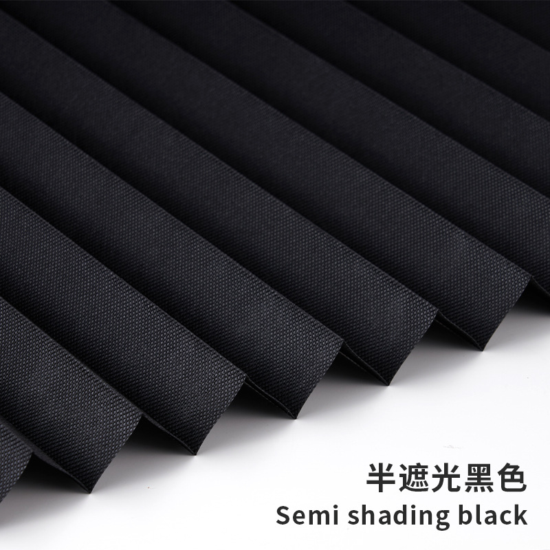 Curtain Cross-Border Simple Non-Woven Paste Pleated Blinds Pleated Shades Folding Semi-Full Shading Non-Woven Fabric