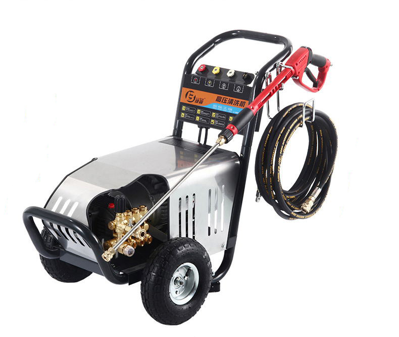 380v清洗机绿田4kw电机206kg压力高压洗车机清洗机绿霸15m30-4t2