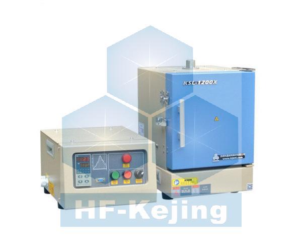 合肥科晶1200℃分体式小型箱式炉马弗炉(4.2l)ksl-1200x-j-f