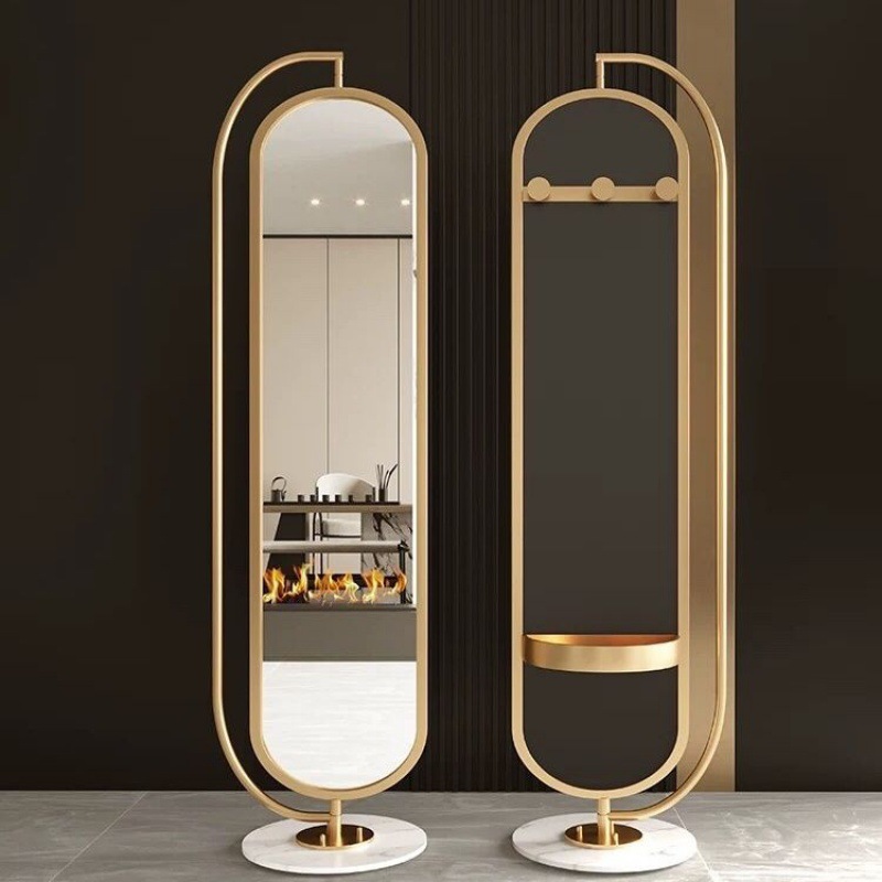 镜子全身镜穿衣镜家用落地镜女生卧室可旋转ins风网红试衣镜-阿里巴巴