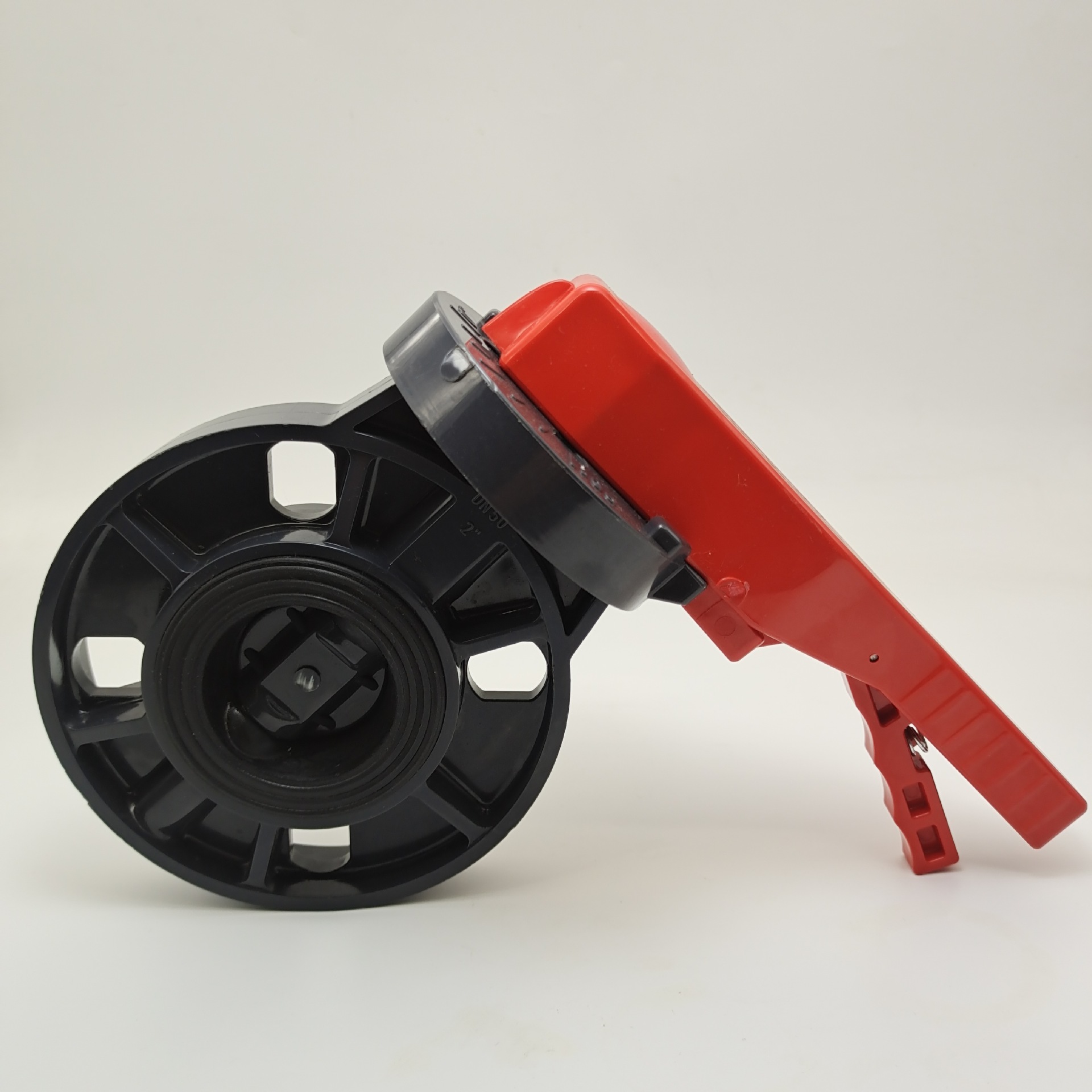 国标upvc手柄式蝶阀现货直销pvcu手动蝶阀