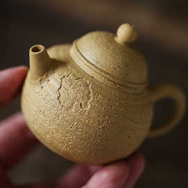 宜兴紫砂壶纯手工陶壶原矿黄陶泥泡茶壶功夫茶具创意虫蚀诗文茶壶