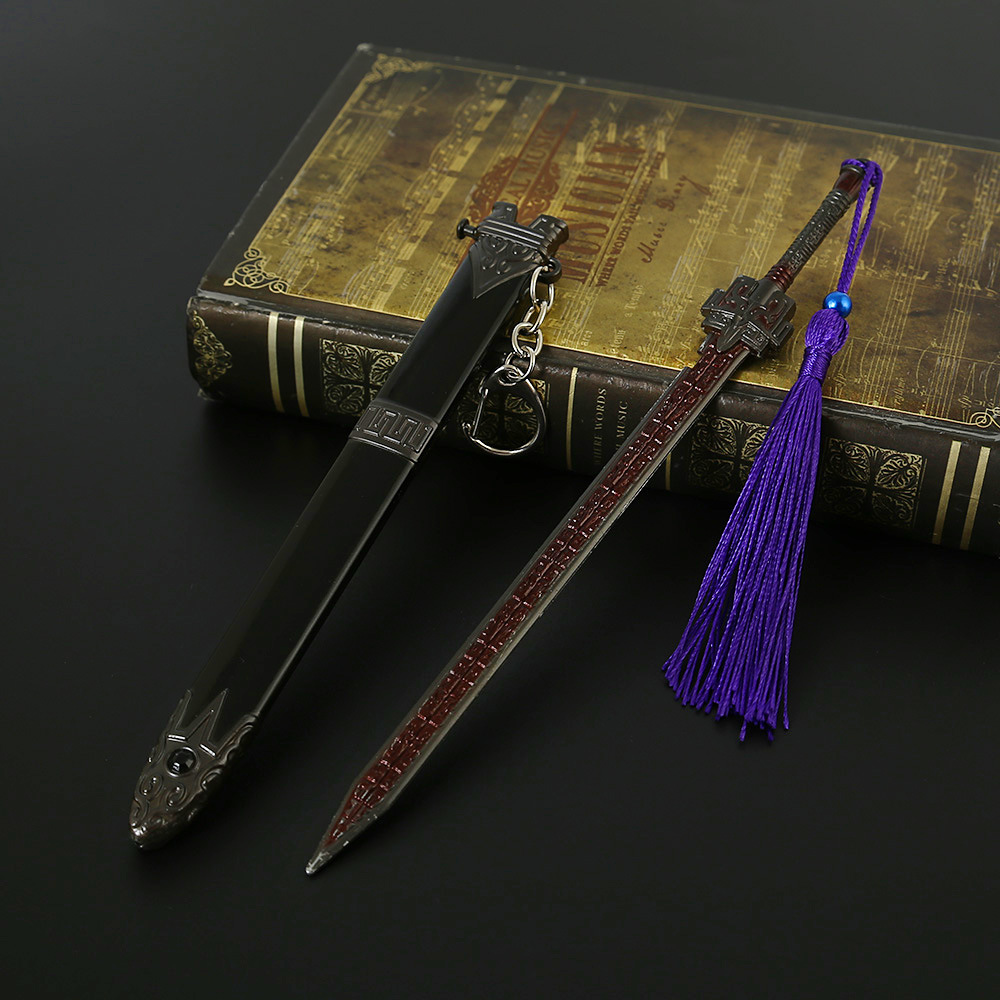 中国古代名剑汉剑带鞘武兵器模型新款剑中国古剑弹动版22cm6款