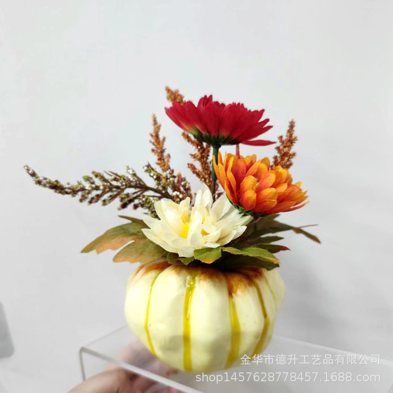 DSEN 2022 Amazon Hot Selling Autumn Color Big Pumpkin Decoration Harvest Festival Halloween Decoration