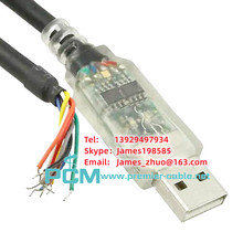 FTDI USB转RS422串口连接线USB-RS422-we-1800-bt 带LED