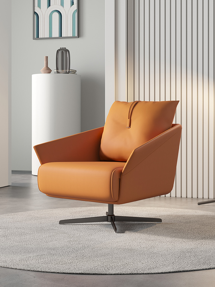 懒人沙发单人沙发椅旋转椅轻奢设计师客厅家用阳台休闲椅躺椅单椅