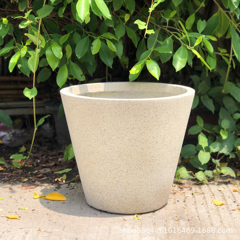 简欧风格镁泥花盆 户外创意氧化镁水泥花盆批发
