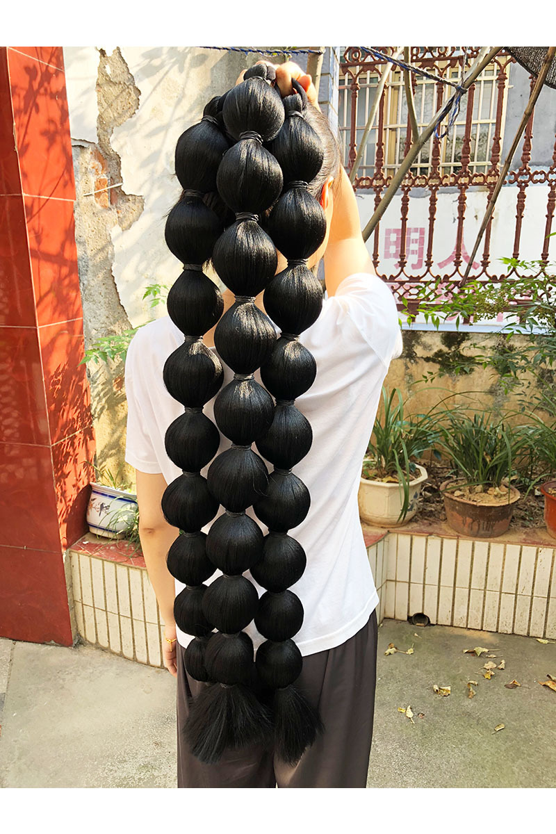超长加大网红灯笼泡泡假发马尾辫子摄影写真夜店酒吧走秀演出造型