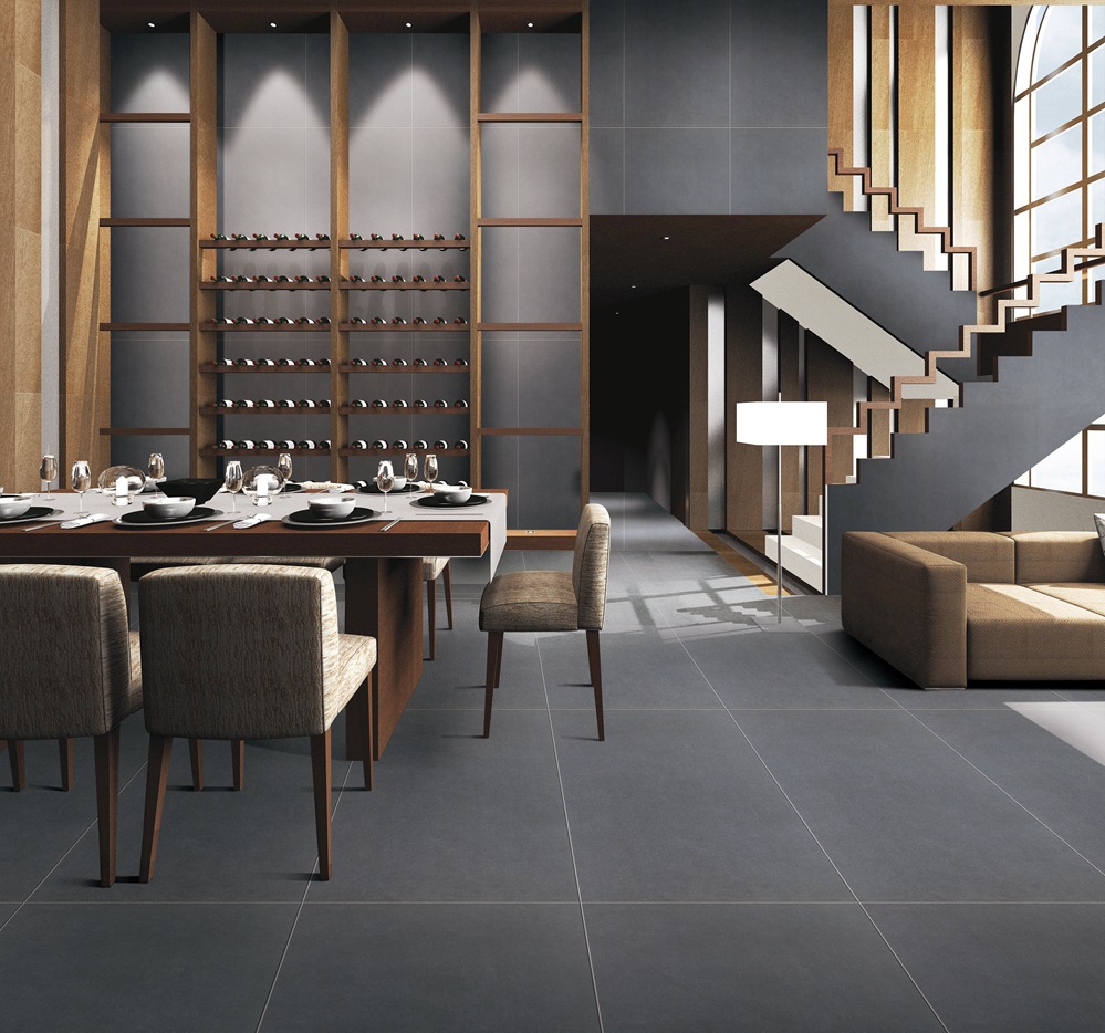 柔光通体大理石瓷砖600x1200客餐厅灰色仿古砖哑光水泥砖防滑地砖