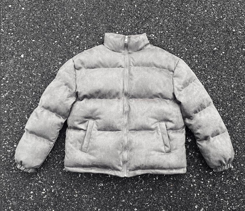 fear of god essentials 重磅立领麂皮绒加厚羽绒棉服外套男潮流