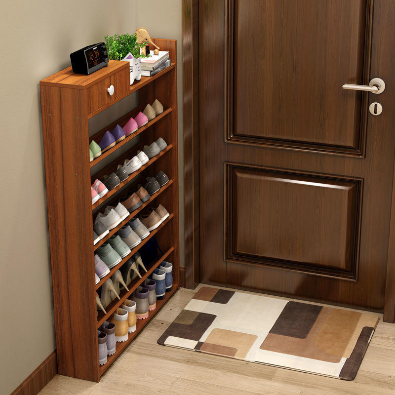 电梯入户门口鞋柜室外过道口高立式家用外楼道网红鞋柜一体靠墙