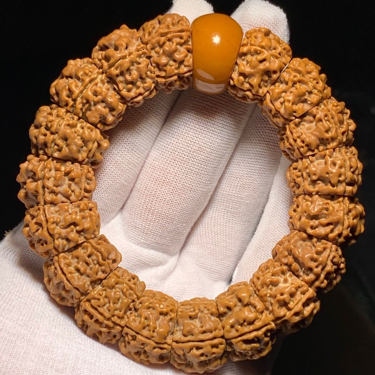 尼泊尔扇面金刚伏魔圈男款伏魔圈手链手串文玩佛珠念珠礼物