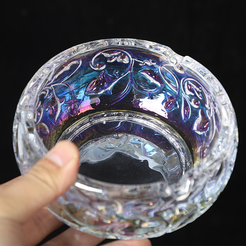 Wholesale Household KTV Hotel Crystal Ashtray Living Room Crystal Glass Ashtray Office Souvenir