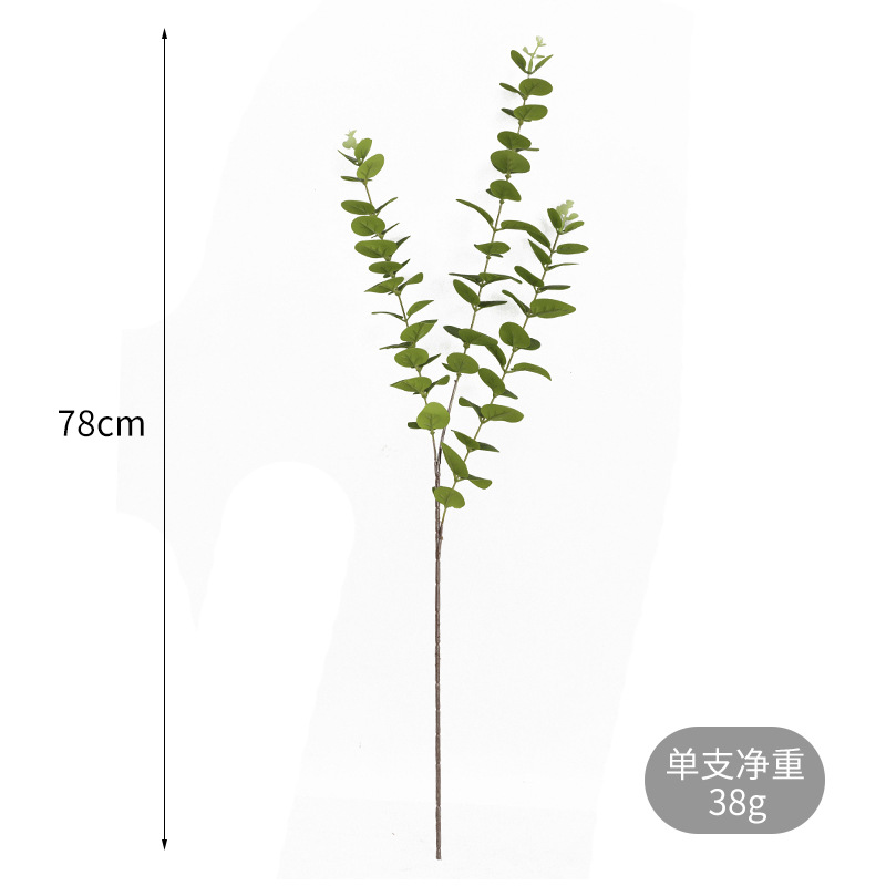 Amazon Sources Simulation 3d Printing 3 Fork Eucalyptus Leaves Living Room Home Decoration Simulation Eucalyptus Eucalyptus