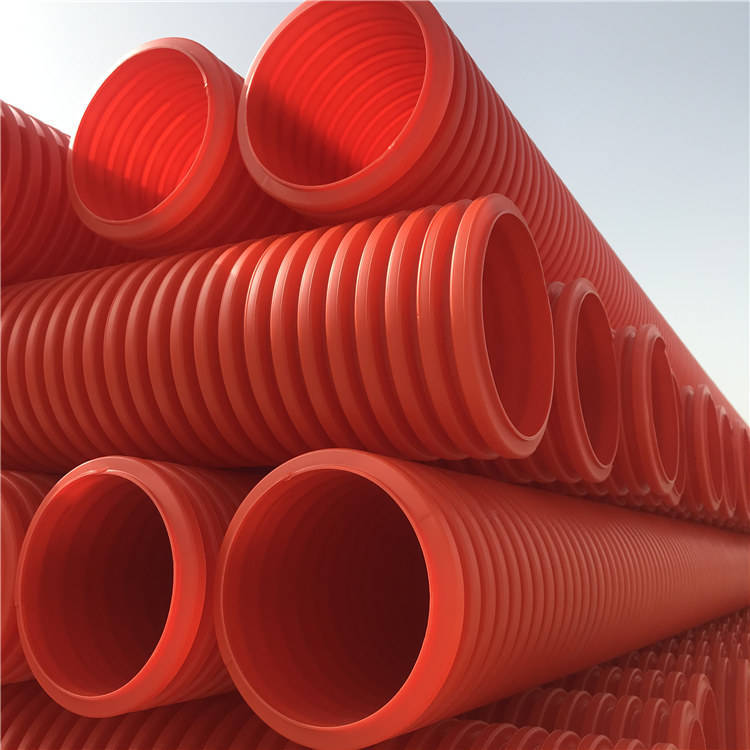 mpp双壁波纹管市政通讯工程mpp双壁矩形波纹管高压埋地电力保护管
