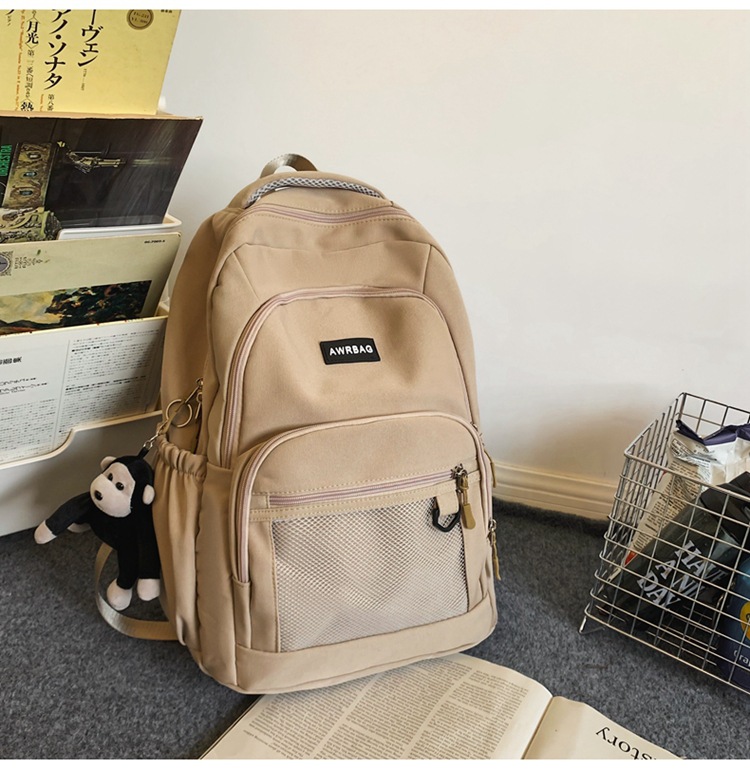 Schoolbag Boys Junior High School Students Large Capacity Multi-Layer High School Students Strong Durable Backpack Female College Student Trip Backpack