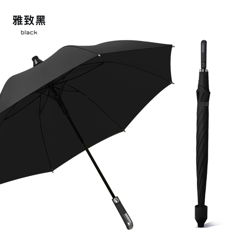 Double-Layer Umbrella Long Handle Large Self-Opening Umbrella Car Anti-Storm-Zone Umbrella Cover Rain Special Straight Handle Umbrella for Two Persons Men