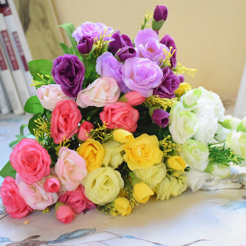 清明节扫墓仿真花祭祀用品墓地装饰上坟的假花祭奠大花朵塑料花束