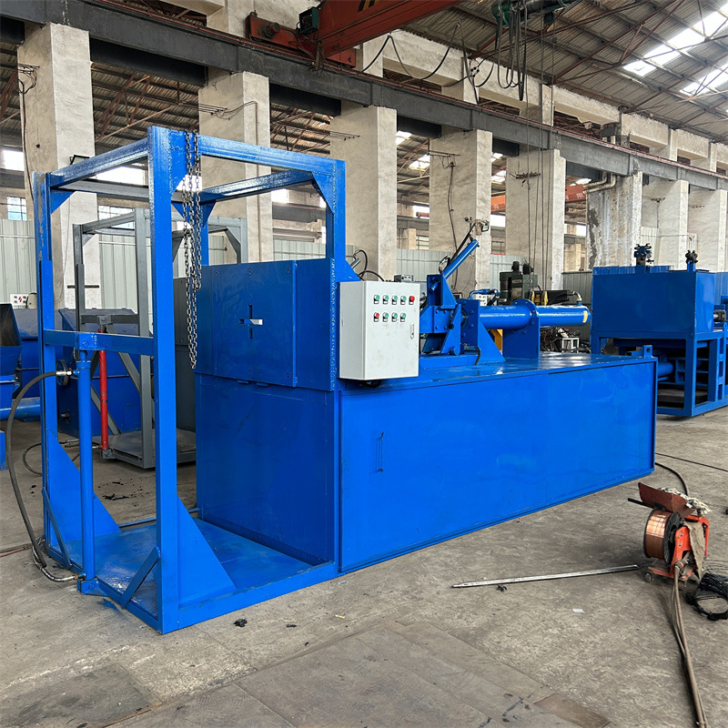 荣铭液压轮胎拉丝机 卧式单钩废弃轮胎抽丝机 轮胎圈口钢丝抽丝机