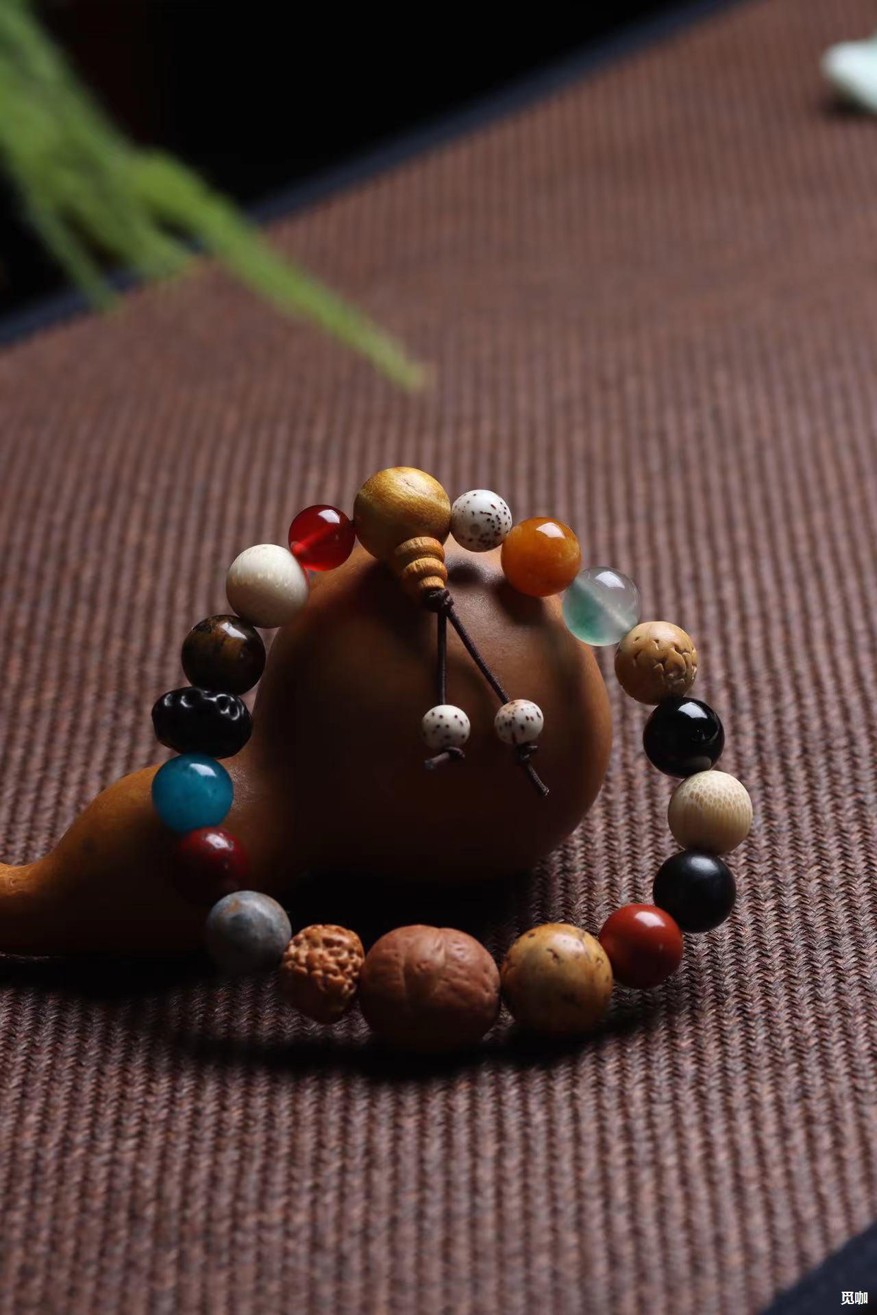 菩提手串多宝十八籽18籽18子十八子佛珠星月菩提子文玩佛珠手链