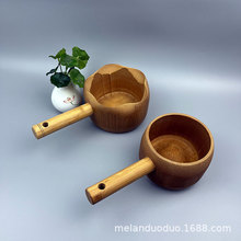 竹制水勺水瓢竹工艺制作短柄水池勺打水勺子浇花用水勺围炉煮茶
