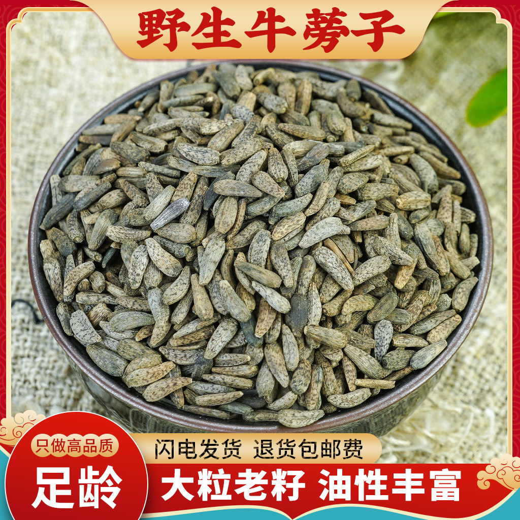 牛蒡子中药材500g正品牛蒡子茶牛蒡子包邮干大力子牛子另售牛蒡根