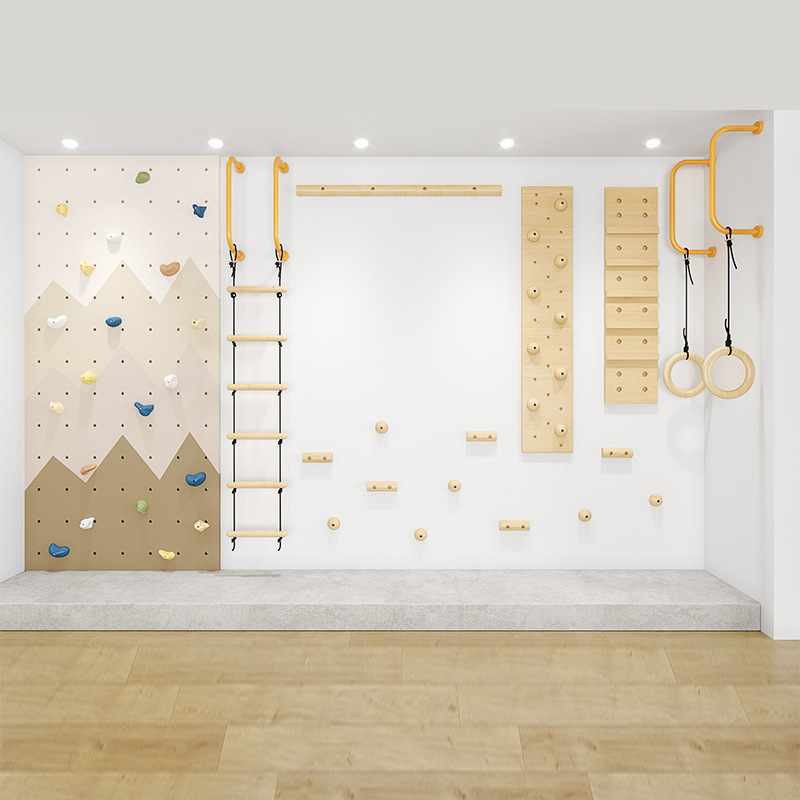 攀岩墙儿童家用室内攀爬墙架幼儿园家庭攀岩板儿童房攀岩墙