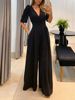 ZC-9841 Cross border Europe and America V-neck Waist Show thin Jumpsuits Amazon sexy trousers Ladies Jumpsuits