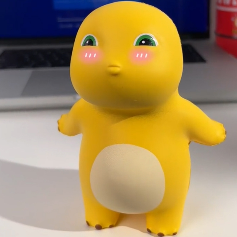 亲嘴奶龙捏捏乐公仔不服气歪头奶龙慢回弹解减压玩具发泄神器