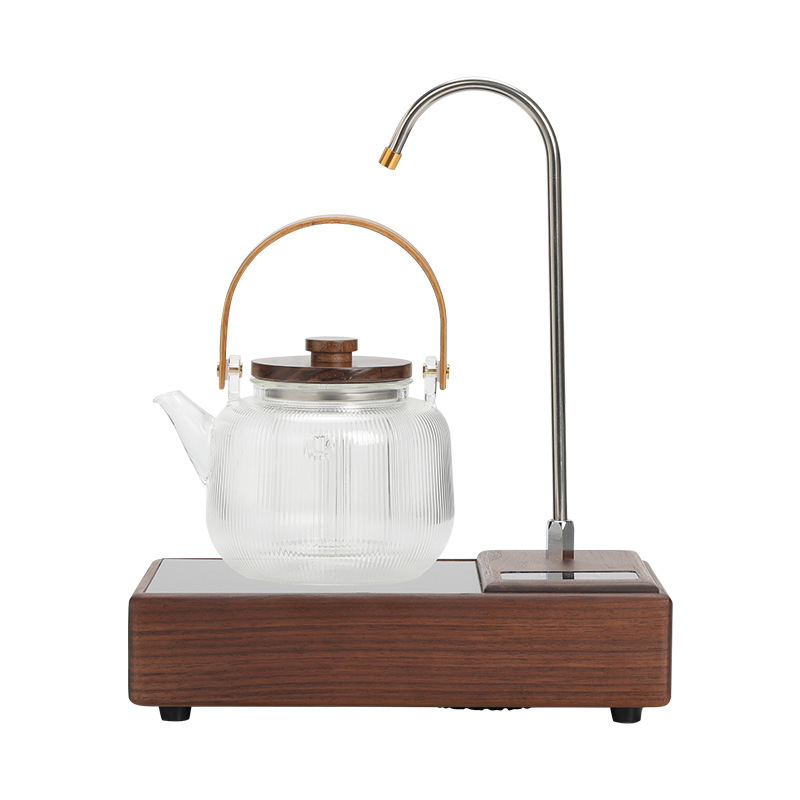 自动上水煮茶器套装玻璃煮茶壶办公室煮蒸茶器烧水壶家用电陶炉