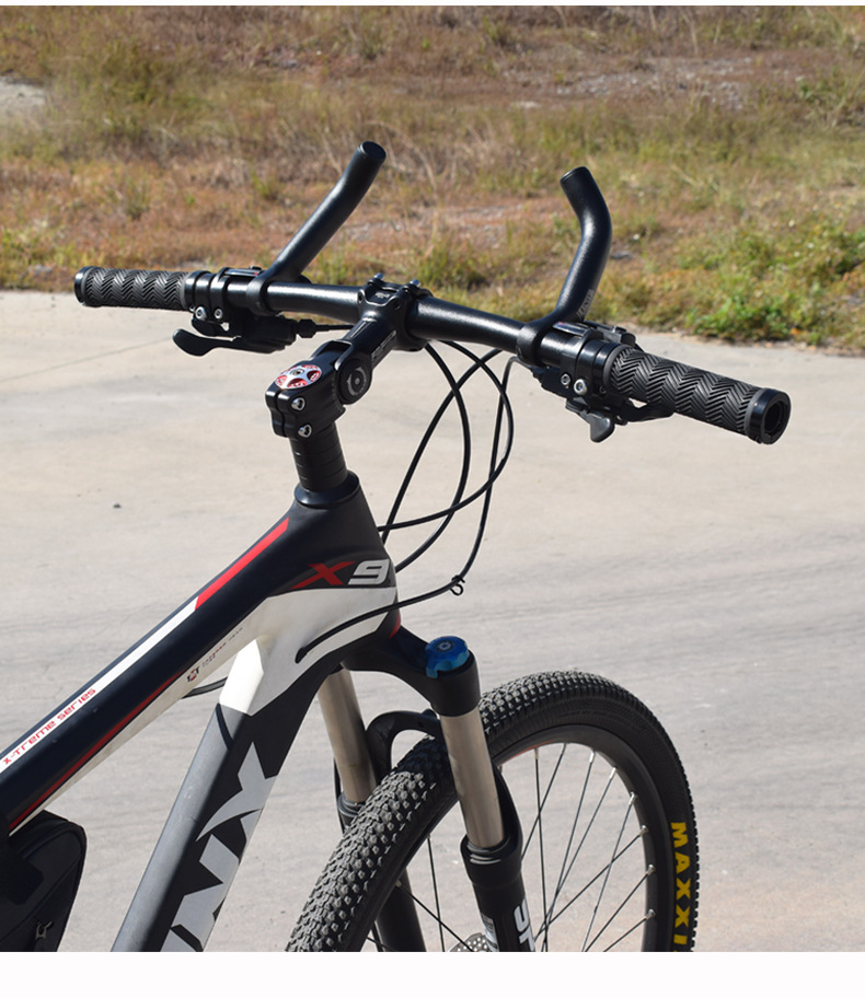 山地自行车副把铝合金一体锻造牛羊角付把手通用单车骑行配件uno