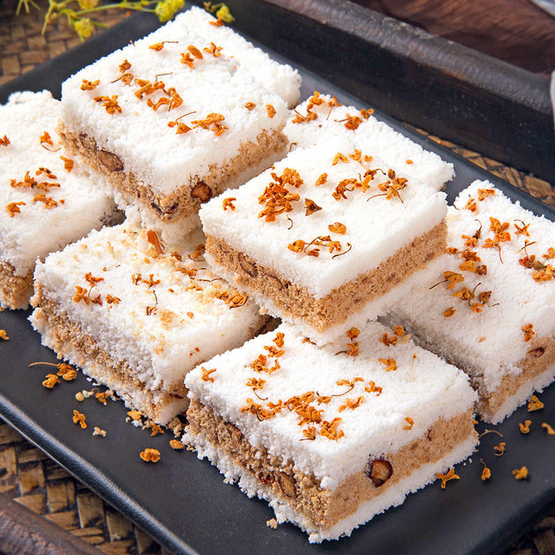 桂花糕传统手工桂花米糕甜点小吃早餐网红糕点下午茶休闲零食