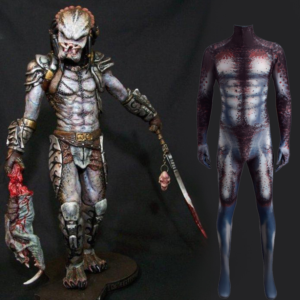 游戏铁血战士角色扮演服装Predator 动漫cosplay紧身衣万圣节服装