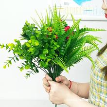 新款单束米兰仿真花束绿植物小花塑料花栅栏花隔断插花花绿
