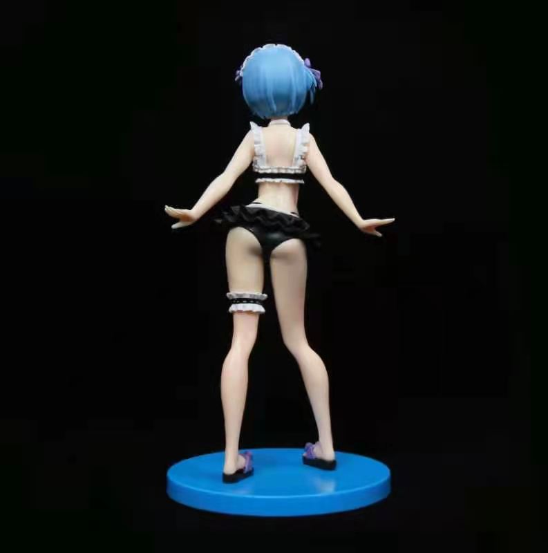 从零开始的异世界生活 雷姆 蕾姆 泳装 黑色蓝色 可换脸 盒装手办