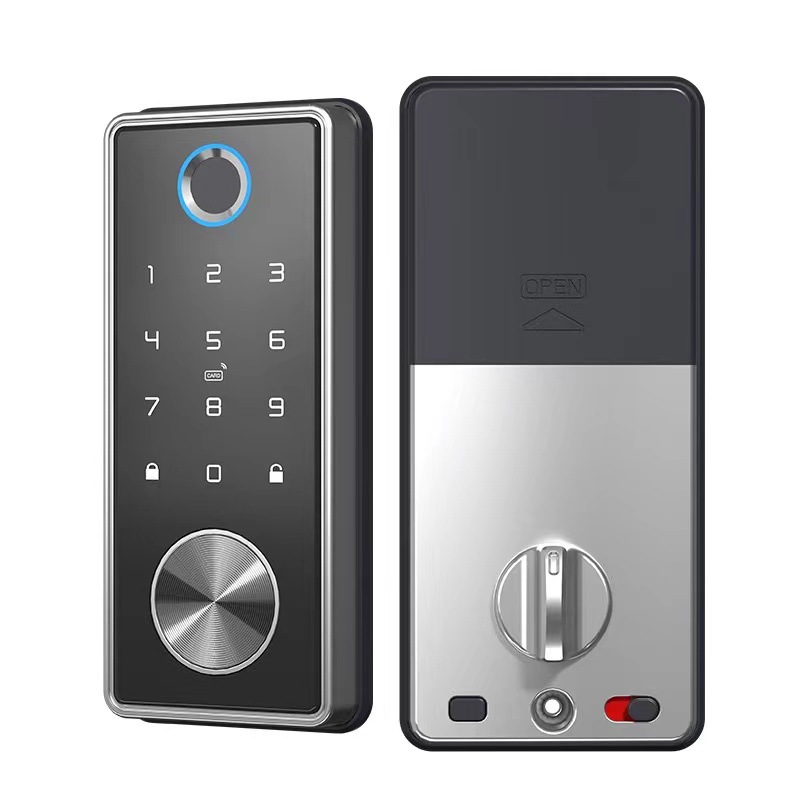 Fingerprint Lock Deadbolt Lock Wooden Door Office Door Graffiti Wifiapp Remote Password Fingerprint Lock