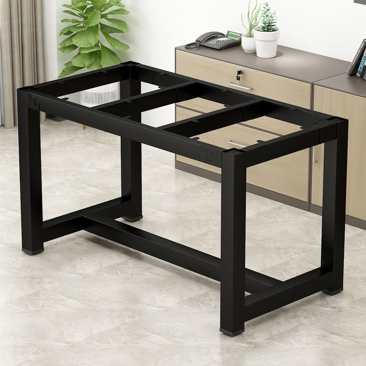 铁艺桌腿支架茶几桌子餐桌腿会议办公桌架吧台脚铁艺桌角桌子脚架