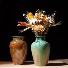 新中式陶瓷花瓶油画风水培客厅家居简约时尚装饰品桌面插花摆件