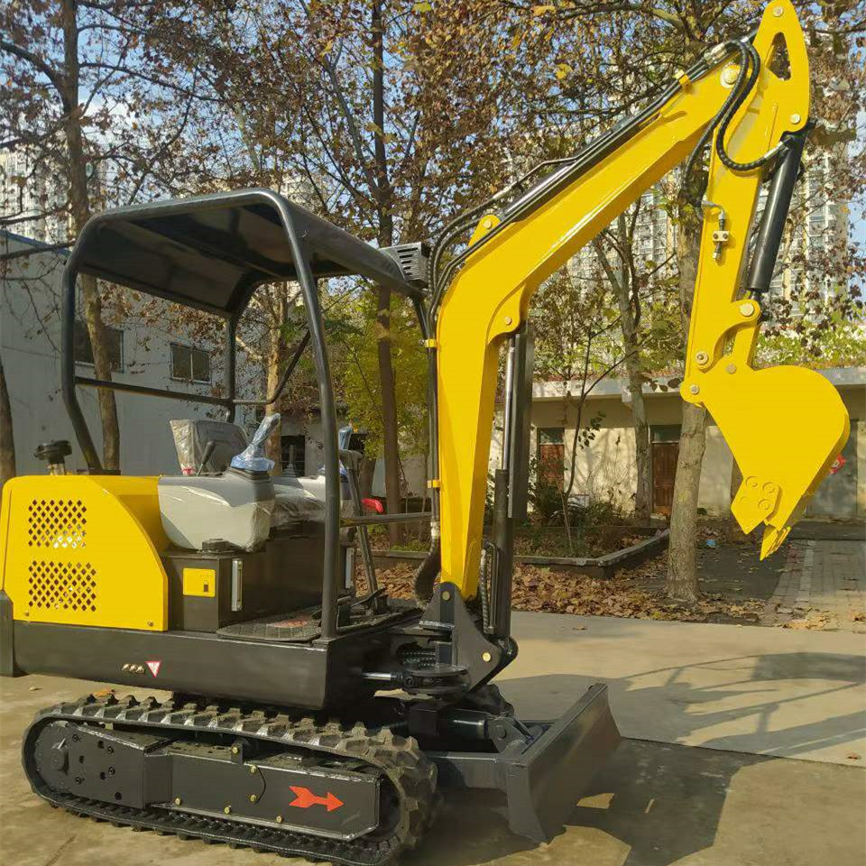 小型挖掘机农用果园挖土机 室内拆除马路破碎迷你钩机 1吨2吨微挖