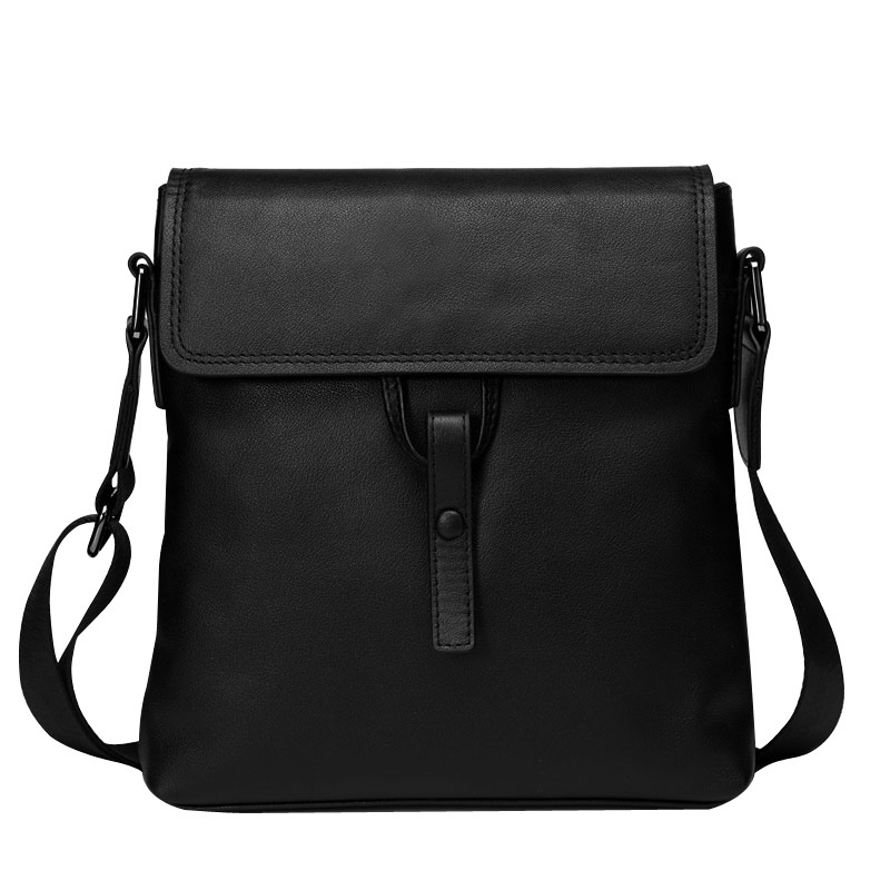 男包男士单肩包真皮软皮竖款商务休闲潮流头层牛皮斜挎包简约百搭