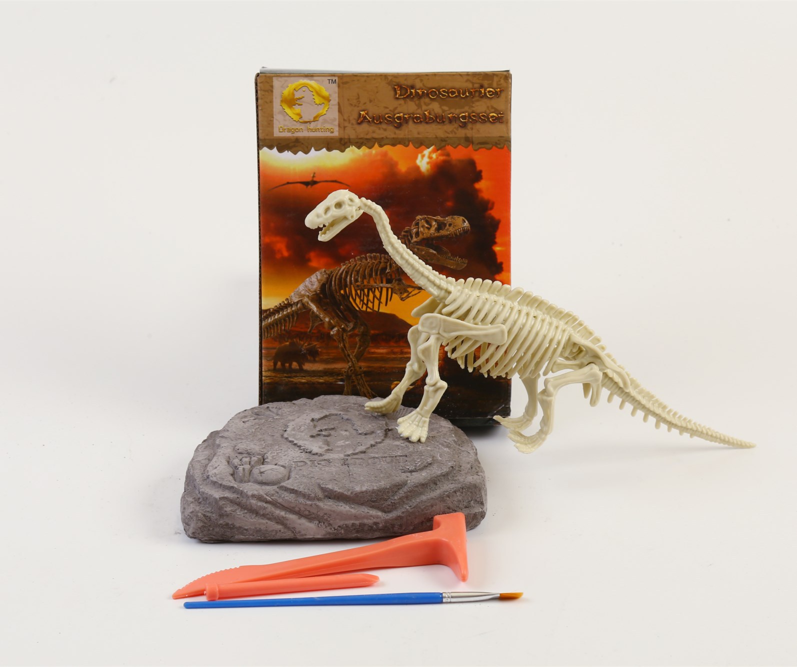 儿童科教手工玩具批发智力化石拼装恐龙系列diy考古挖掘恐龙玩具